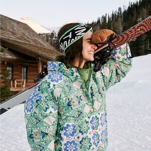 Sold out - Free People Bunny Slope Printed Puffer -XS